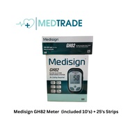 Medisign GH82 Meter Set (Includes 10's strips) + 25's Strips