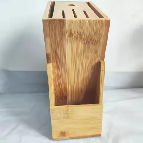 Wooden Knife holder Kitchen Tool Universal Knives Block Wood Knives Block Countertop Butcher Block K