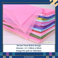 [5lembar] Kertas Tisue Buket Bunga 50 x 50cm | Kertas Tisue | Kertas Buket Bunga