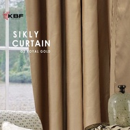 kkbfcurtain G2 Blackout Curtain 260CM Height | Soft Silky Fabric | Hook / Ring Design
