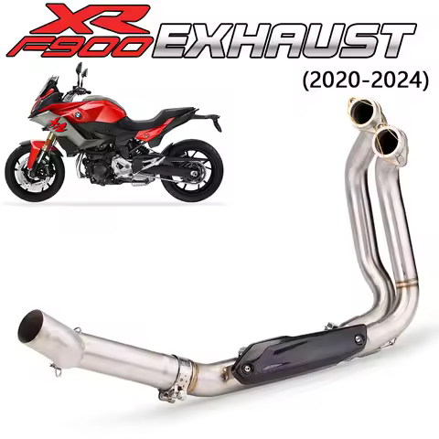 Motorcycle Exhaust Headers Downpipes Collector Muffler Front Link Pipe for F900R F900XR For BMW F900