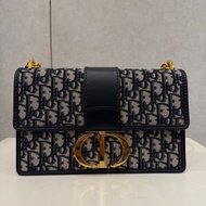 Dior 提花布金釦Montaigne 30肩斜背包