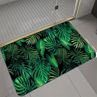 Tropical Plant Design Doormat Bedroom Living Room Carpet