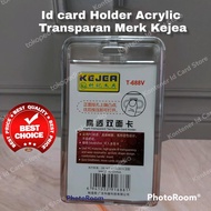 TERMURAH ID CARD HOLDER ACRYLIC TRANSPARANT KEJEA NAME TAG ID CARD HOLDER MIKA | COD