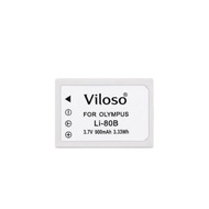 Viloso LI-80B 80B li80b 80b Camera Battery For Olympus Digital Camera