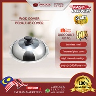30/32/34/36/38/40/42CM Stainless Steel Wok Cover/Wok Cover Lid/Pan Cover/Lid/Glass Wok Cover/Kuali P