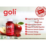 GOLI NUTRITION APPLE CIDER VINEGAR GUMMIES 60S WORLD’S FIRST GUMMY