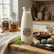 Kefir Milk 500ml (Cow/Goat) – Halal Live Probiotics Authentic Sour & Tangy No Preservative Unpastuer