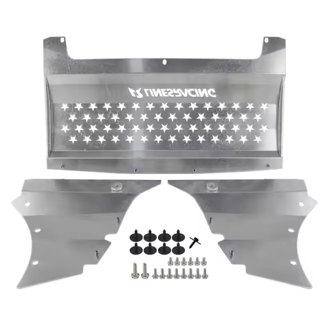 Oil Cooler Skid Plate LINESRACING BMW M2C F87 M2 Competition S55 Engine 3.0T 2018-2021 Aluminum Wrin