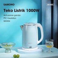 Teko Listrik Stainless Electric Kettle 2L 1000W Samono SW-EKB2