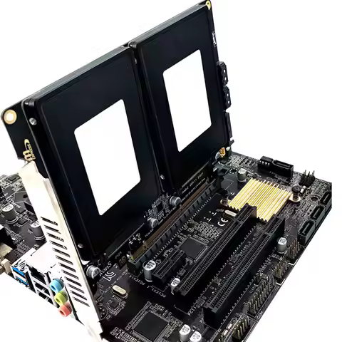 U.2 Dual Drive Adapter Card with LED Indicator U2 To PCI E Adapter Card U.2 PCIe Adapter Dual U.2 To