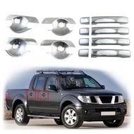 YAE For Nissan Frontier Navara D40 2007 2008 2009 2010 2013 Chrome Modified Car Accessories Door Handle Bowl Cover Trim Paste Style O31
