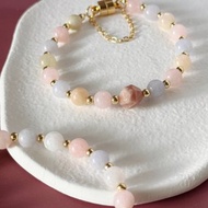 愛情 療癒 工作順利 橙月光石 摩根石 水晶手鍊