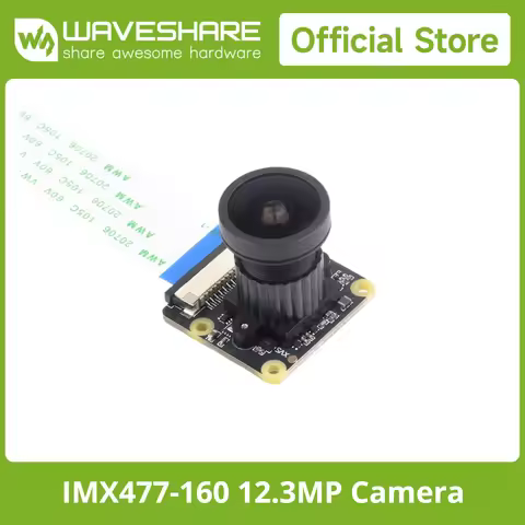 Waveshare IMX477-160 12.3MP Camera, 160° FOV, Applicable For Raspberry Pi 5/4B/3B/Jetson Nano / Comp