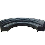 Wilma Home Cinema Audiovisual Studio KTV Sofa Villa Semicircle Deck Sofa Arc Leather Sofa