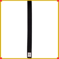 Mizuno IJF-Approved Black Judo Belt – Twill Weave, Unlined