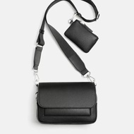 NEW Genuine 2025 ZARAˉ home New Mens Bag 2025 Casual Joker Flip Messenger Bag Trend Fashion Small Sq