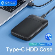 USB3.1 ORICO 6Gbps กล่องใส่ฮาร์ดดิสก์แบบ SATA เป็น Type-C ฮาร์ดไดรฟ์ฮาร์ดดิสก์ SSD การสนับสนุนการล้อมรอบ UASP สำหรับ7 ~ 9.5มม. 2.5นิ้ว Ssd/hdd