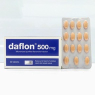 (UNTUK BUASIR) DAFLON 500MG (15'S / 30'S) [EXP:06/2027]