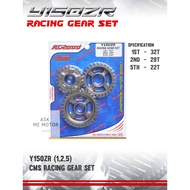 CMS Y150ZR (1,2,5 22T) GEAR SET 100% ORIGINAL CMS PRODUCT