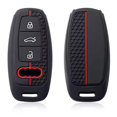 Silicone Car Smart Key Case Cover For Audi A3 8Y A4 A6 A7 A8 E-tron Q5 Q8 C8 D5 Auto Styling Protect