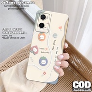 Oppo A76 Case - Oppo A76 Softcase - Cartoon Fashion Case - Oppo A76 Casing - Pro Camera Softcase - T