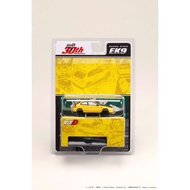 (BLISTER) HOBBY JAPAN 1/64 HJDM007 HONDA CIVIC (EK9) TODOJUKU / INITIAL D TOMOYUKI TACHI VS TAKUMI F