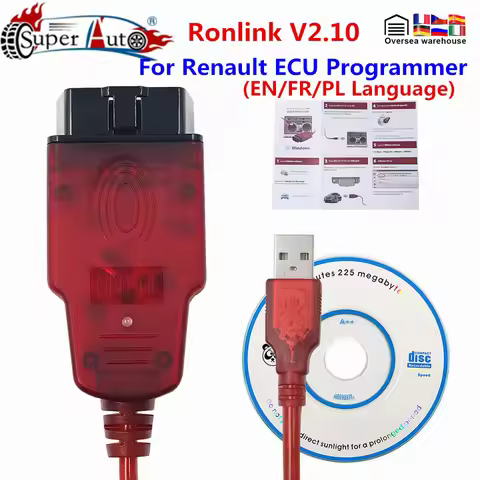 Newly Renolink V2.10 For Renault OBD2 Auto Diagnostic Interface Airbag Reset/Key Coding/ECU Programm