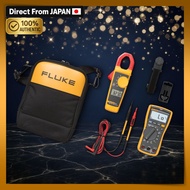 FLUKE 117 323 Electrician Multimeter Clamp Combo Kit True RMS