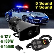 12V 150DB 7 Sound Car Air Horn Super Loud Multipurpose Speakers Loud Car Horn Megaphone Warning Alar