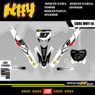 Rbt REVO 110 RBT VEGA DUCK MODIF MOTORCYCLE Sticker SUPERMOTO YZ CRF KLX KX KTM RBT WHY-18