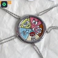 1F Cartoon Magnet Necklace, Ins Creative Best Friend Necklace, Sweet Pizza Shape Necklace Combinatio