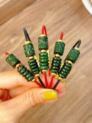 Vòng tay điếu ngũ phúc hồ ly cỏ 4 lá lu thống may mắn tài lộc