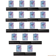 sweetyvi12 Forms with Scale Clear Dual-Nail Forms Gel Nail Mold Extension Forms