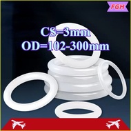 【FGH-CB】O-ring gasket CS3mm*OD102-300mm O-ring white silicone seal ring food grade seal waterproof r