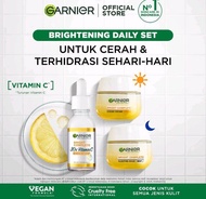 Paket Lengkap Garnier Brightening Dialy Set ( Serum + Cream Siang.Malam)