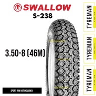 TAYAR SKUTER Deli Tire Scooter Tyre SB-238 3.50-8 (46M) TL Tyre (vespa classic vbb super ps 150) (20
