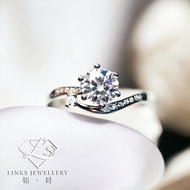 ［Real Moissanite］Can Pass Diamond Test 18K Gold Star Wish Ring MRG064 Moissanite Diamond/Moissanite 