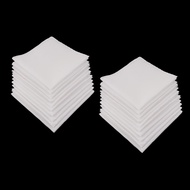[mcfsnzwtxz1bw] 2x 10Pcs Ladies Womens White  , Wedding Party Pocket Hankies - 28 X 28cm
