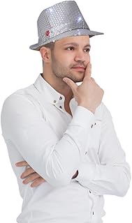 Dress Up America Fedora Hat with Flashing LED Lights For Adult