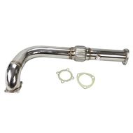 Stainless 3" Turbo Exhaust Downpipe For GT35/GT35R T3 4-BOLT&FLEX