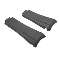 20mm Curved Ends Rubber Watch Strap 9mm Slide Lock Buckle Compatible with Rolex GMT Submariner Hulk