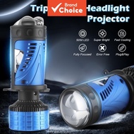 Projector Lens H4 9003 LED Headlight Bulbs Hi Lo Beam Fog Light