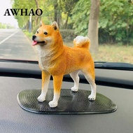 [AWHAO] Dog Figurine Collectible Resin Tabletop Ornament for Shelf Bookshelf Bedroom