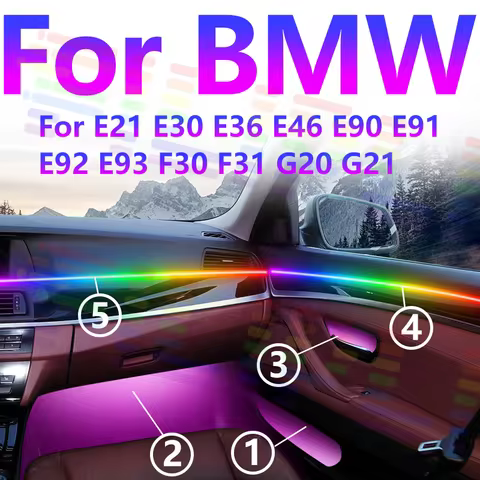 For BMW E21 E30 E36 E46 E90 E91 E92 E93 F30 F31 G20 G21 Decoration Atmosphere Lamp Car Ambient Light