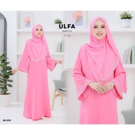 EKSKLUSIF ABAYA ULFA WITH SHAWL [JUBAH MANIK BATU][PINK]