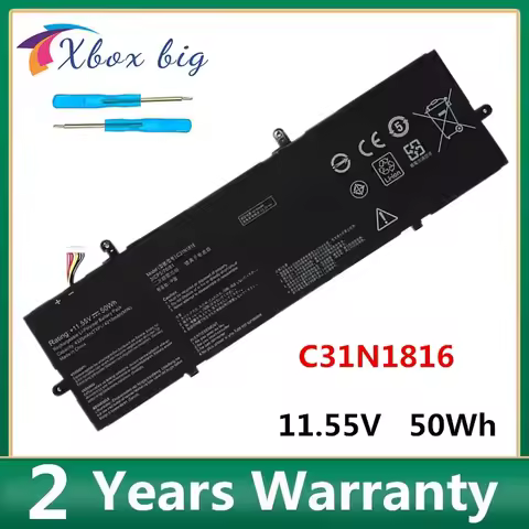 C31N1816 0B200-03160000 Laptop Battery for ASUS ZenBook Flip 13 UX362 UX362F UX362FA Q326FA Q326FA-B
