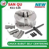 5" 3 Jaw Lathe Chuck K11-125 Claw 5 Inch 3-Prong Self Centering SAN QU K11-125