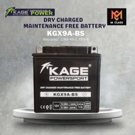 KGX9A-BS KAGE MOTORCYCLE BATTERY  FOR BC 175 ELEC/ GS 175 ELEC/ ROUSER 220/200 CHINA- Z200/250/ EXPL