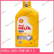 MESIN Shell Helix HX5 SAE 15W-40 Engine Oil 1 Liter Gasoline Bottle HX 5 15W40 1L Diesel Solar 15W 4